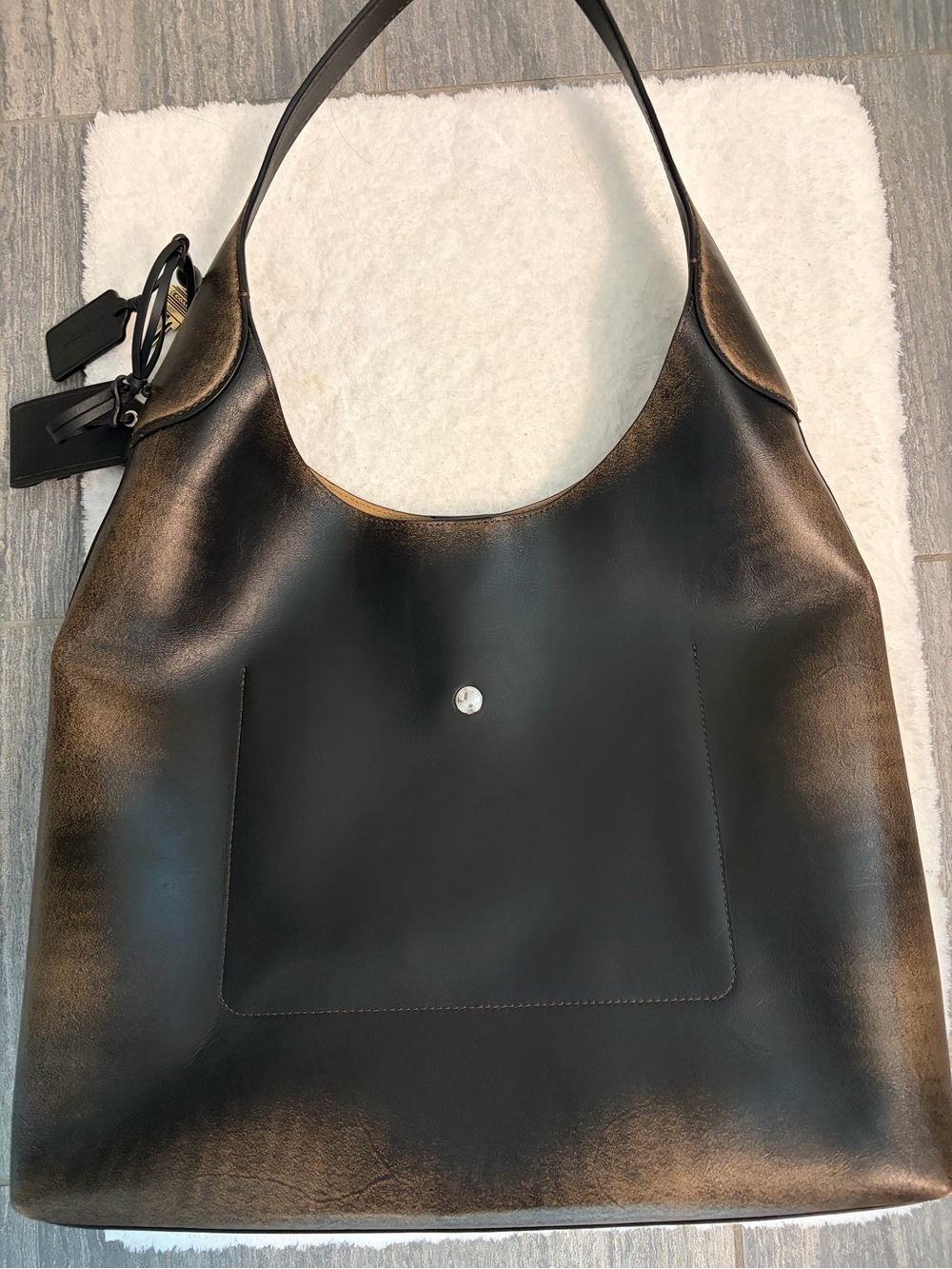 Coach Brooklyn 39 Loved Leather Shoulder Hobo with charms - Picture 2 of 6